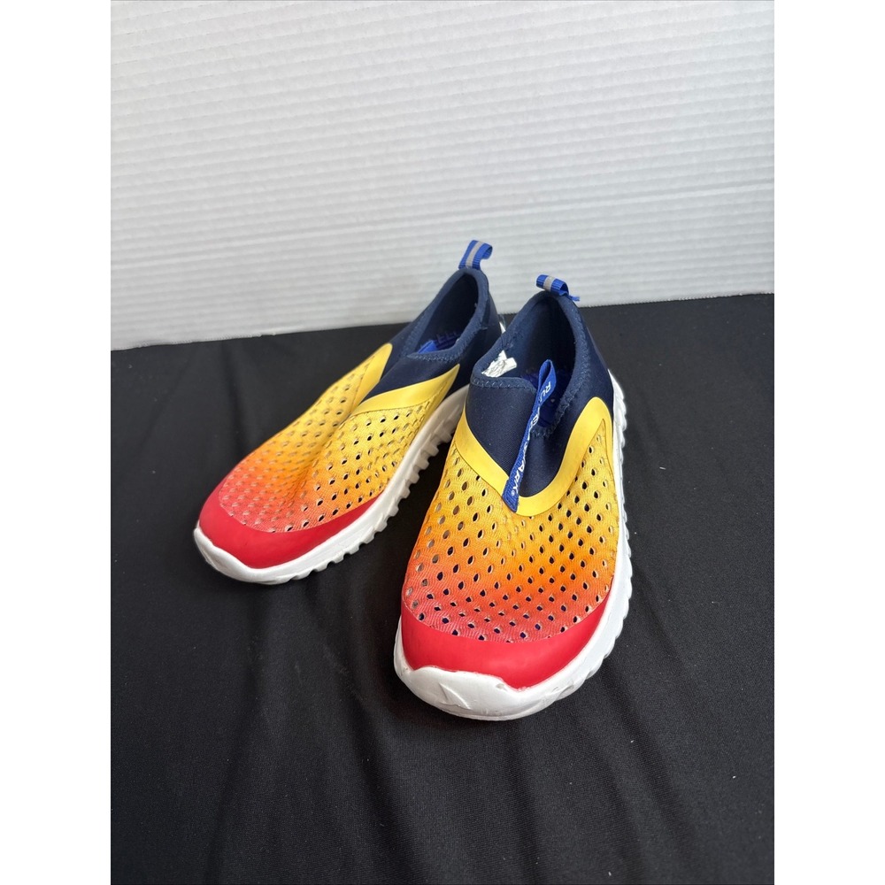 Rugged Shark Kids Sunset Ombre Water Shoes Slip On Swim Sneakers Size 13